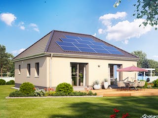 Massivhaus Cumulus 82K von Heinz von Heiden Schlüsselfertig ab 250623€, Bungalow Außenansicht 1