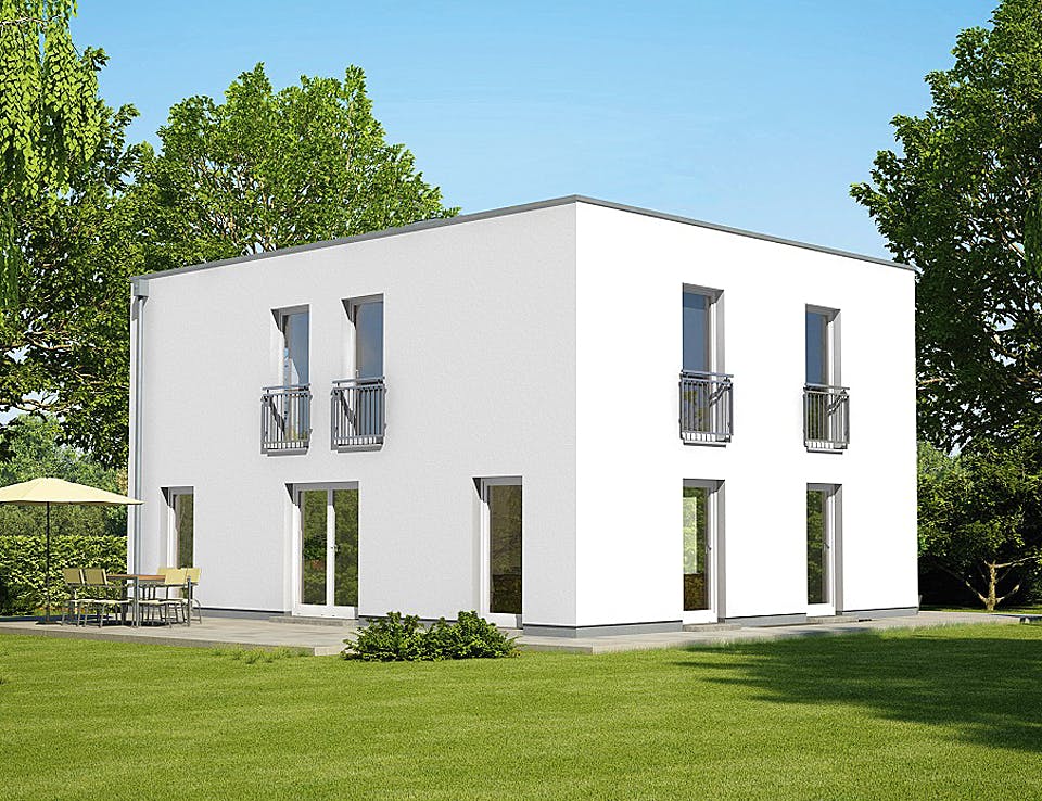 Massivhaus Stratus 632 von Heinz von Heiden Schlüsselfertig ab 351513€, Cubushaus Außenansicht 1