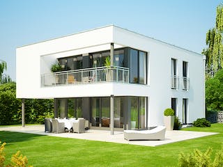 Massivhaus Stratus 730 von Heinz von Heiden Schlüsselfertig ab 454180€, Cubushaus Außenansicht 1