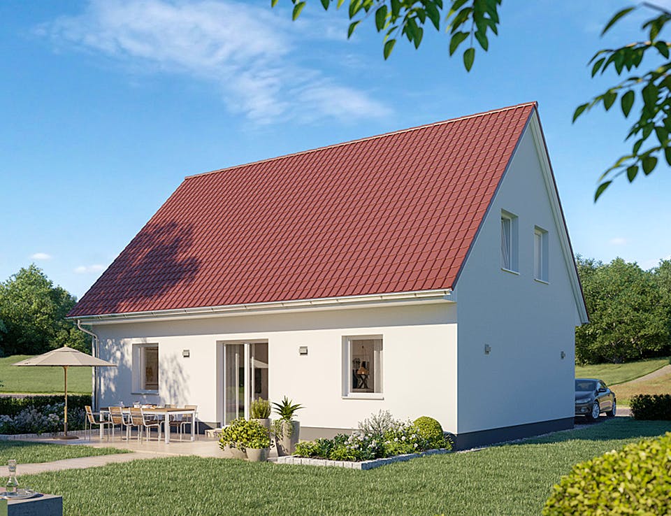 Massivhaus Der Unverbesserliche S530 von Heinz von Heiden Schlüsselfertig ab 233013.5€, Satteldach-Klassiker Außenansicht 1