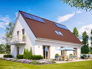 Massivhaus Zweifamilienhaus 741 von Heinz von Heiden Schlüsselfertig ab 374777€, Satteldach-Klassiker Außenansicht 1