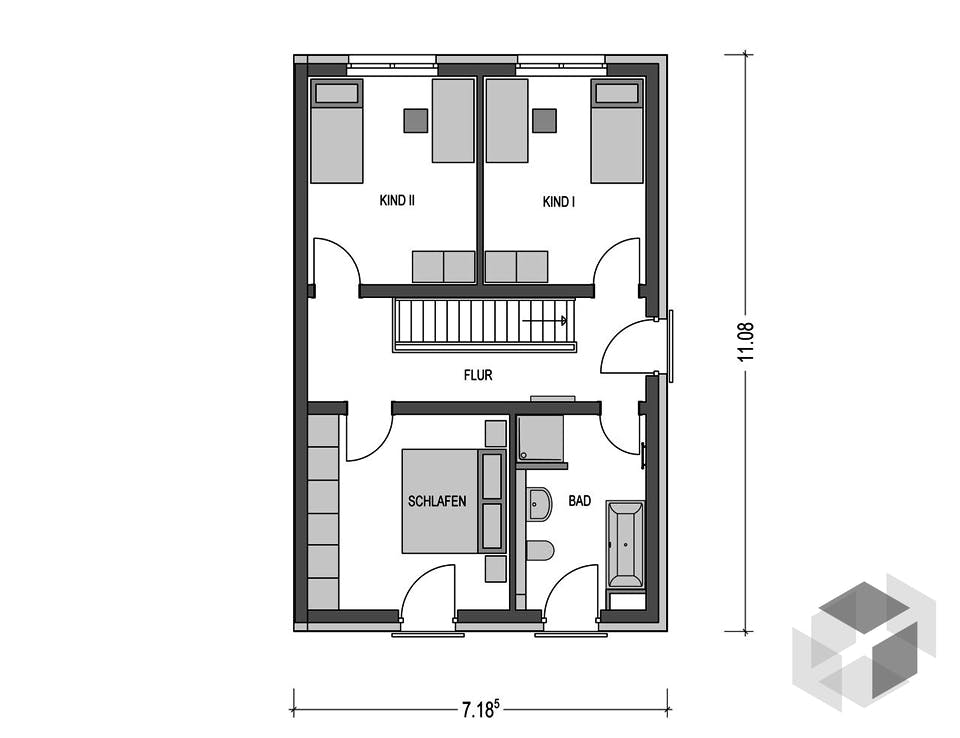 DOPPELHAUS 2F555 Von HVO Massivhaus | Fertighaus.at