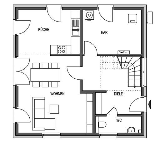 HVO - Eleganz 1000.2 Floorplan 1