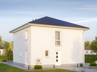Massivhaus ELEGANZ 2130 von HVO Massivhaus Schlüsselfertig ab 361500€, Stadtvilla Außenansicht 2