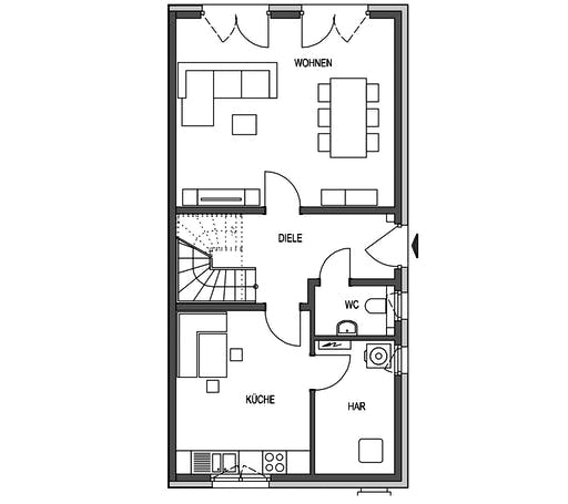 HVO - Klassik 1101.RH Floorplan 1