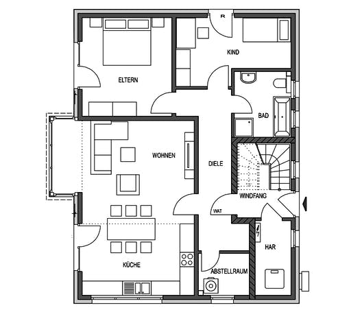 HVO - Klassik 1190.2F Floorplan 1