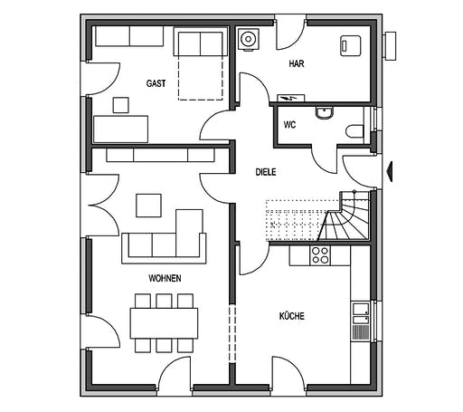 HVO - Variant 1000.2 Floorplan 1