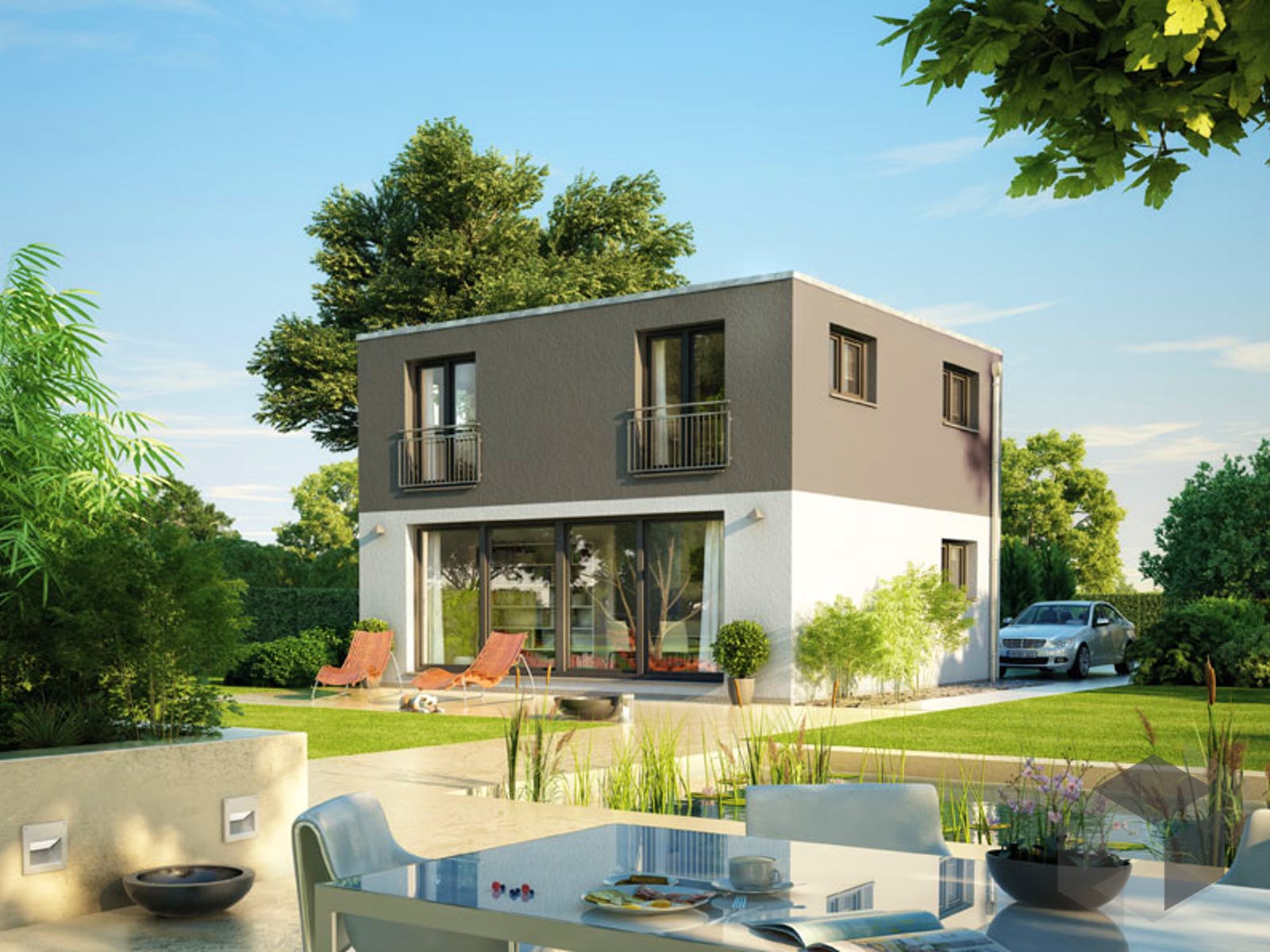 Einfamilienhaus ICON 2.PLUS CUBE (out) von Dennert Massivhaus