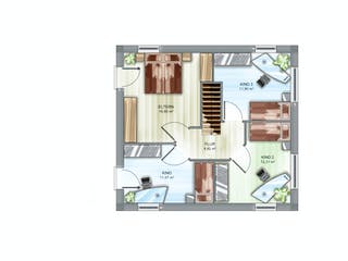 Massivhaus ICON 3.01 City von Dennert Massivhaus Schlüsselfertig ab 176362€, Stadtvilla Grundriss 2
