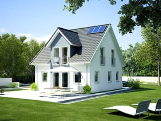 Massivhaus ICON 3.01 TRE von Dennert Massivhaus Schlüsselfertig ab 166338€, Satteldach-Klassiker Außenansicht 1