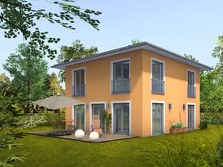 Massivhaus ICON 3.02 City von Dennert Massivhaus Schlüsselfertig ab 181374€, Stadtvilla Außenansicht 1