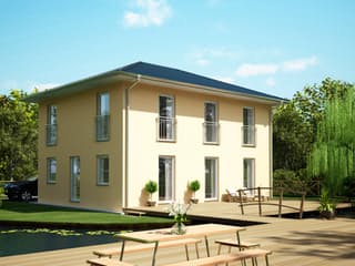 Massivhaus ICON 3.PLUS City von Dennert Massivhaus Schlüsselfertig ab 191587€, Stadtvilla Außenansicht 1