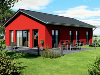 Massivhaus ICON 4.02 Bungalow von Dennert Massivhaus Schlüsselfertig ab 144362€, Bungalow Außenansicht 1