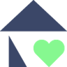 Haus mit Herz Icon