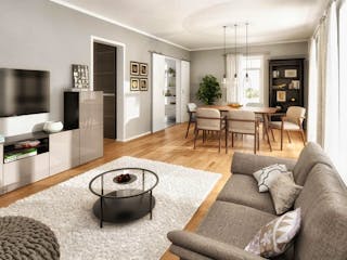 Massivhaus Bodensee 129 von Schmid-Haus Bausatzhaus ab 335000€, Innenansicht 1