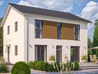 Fertighaus CLOU 135 (Satteldach) von RENSCH-HAUS,  Außenansicht 1