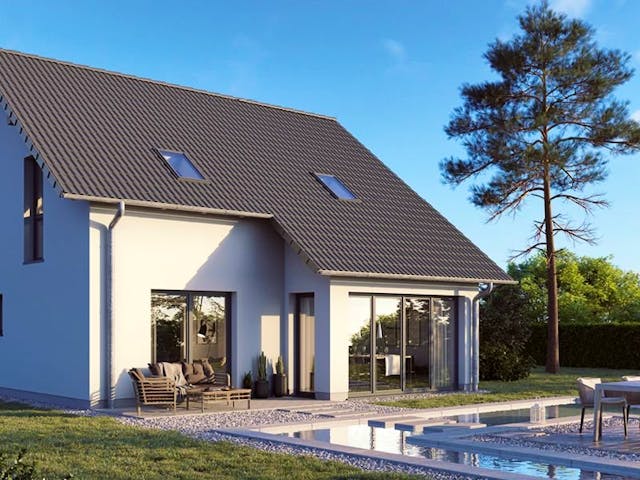 Massivhaus COMPACT 133 von Siewert Hausbau,  Außenansicht 1