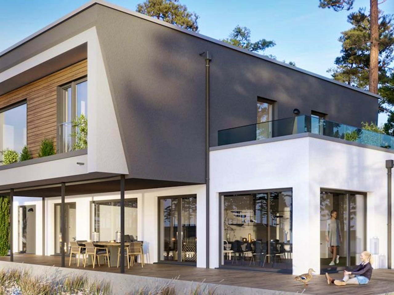 Fertighaus CONCEPT-M 180 Frankfurt von Bien-Zenker, Außenansicht 1