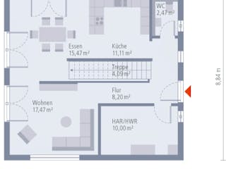 Fertighaus Design 10 von OKAL Haus Schlüsselfertig ab 366900€, Innenansicht 1