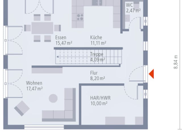 Fertighaus Design 10 von OKAL Haus Schlüsselfertig ab 366900€,  Innenansicht 1