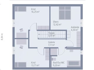 Fertighaus Design 10 von OKAL Haus Schlüsselfertig ab 366900€, Innenansicht 2
