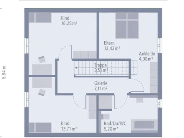 Fertighaus Design 10 von OKAL Haus Schlüsselfertig ab 366900€,  Innenansicht 2