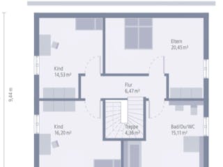 Fertighaus Design 15 von OKAL Haus Schlüsselfertig ab 404900€,  Innenansicht 7