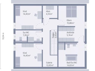 Fertighaus Design 16 von OKAL Haus Schlüsselfertig ab 460900€,  Innenansicht 2