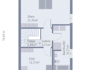 Fertighaus Doppelhaus 07 von OKAL Haus Schlüsselfertig ab 332900€,  Innenansicht 10