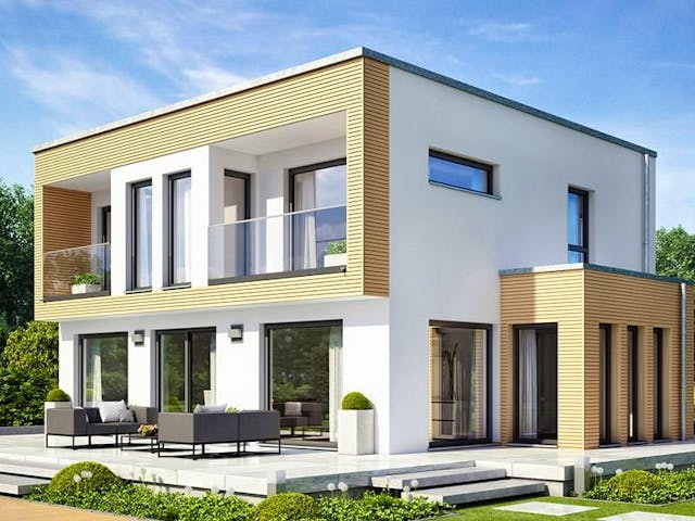 Fertighaus EVOLUTION 154 V5 von Bien-Zenker Schlüsselfertig ab 423861€,  Außenansicht 1
