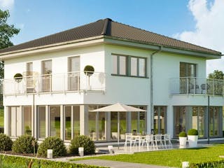 Fertighaus EVOLUTION 177 V4 von Bien-Zenker Schlüsselfertig ab 437855€, Stadtvilla Außenansicht 1