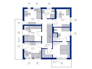 Fertighaus EVOLUTION 177 V4 von Bien-Zenker, Stadtvilla Innenansicht 5