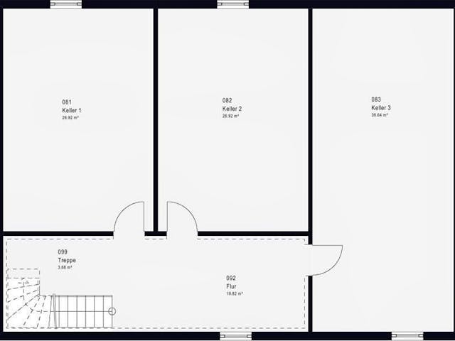 Fertighaus FamilyStyle 11.01 W von massa haus Ausbauhaus ab 138999€, Bungalow Innenansicht 4