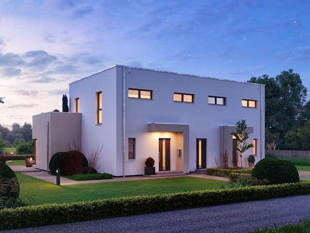 Fertighaus FamilyStyle 20.04 F von massa haus Ausbauhaus ab 250999€, Cubushaus Außenansicht 1 Fertighaus FamilyStyle 20.04 F von massa haus Ausbauhaus ab 250999€, Cubushaus Außenansicht 1