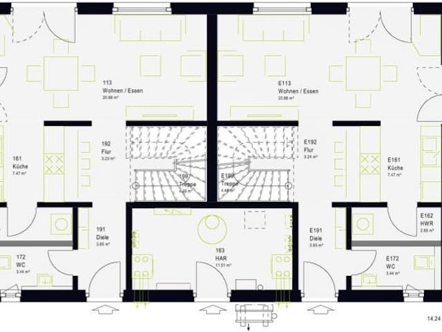 Fertighaus FamilyStyle 20.04 F von massa haus Ausbauhaus ab 250999€, Cubushaus Innenansicht 5