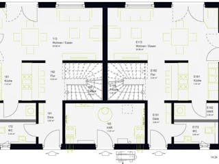 Fertighaus FamilyStyle 20.04 W von massa haus Ausbauhaus ab 205999€, Stadtvilla Innenansicht 4