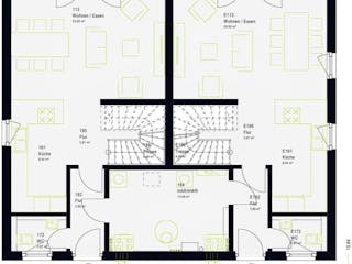 Fertighaus FamilyStyle 33.01 P von massa haus Ausbauhaus ab 298999€, Pultdachhaus Innenansicht 5