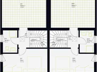 Fertighaus FamilyStyle 33.01 P von massa haus Ausbauhaus ab 298999€, Pultdachhaus Innenansicht 6