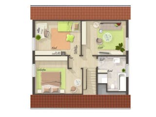 Massivhaus Flair 110 von Schmid-Haus Bausatzhaus ab 290130€, Innenansicht 4