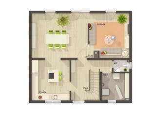 Massivhaus Flair 125 von Schmid-Haus Bausatzhaus ab 330000€, Innenansicht 3