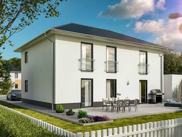 Massivhaus Flair 180 Duo von Schmid-Haus Bausatzhaus ab 418200€,  Außenansicht 1