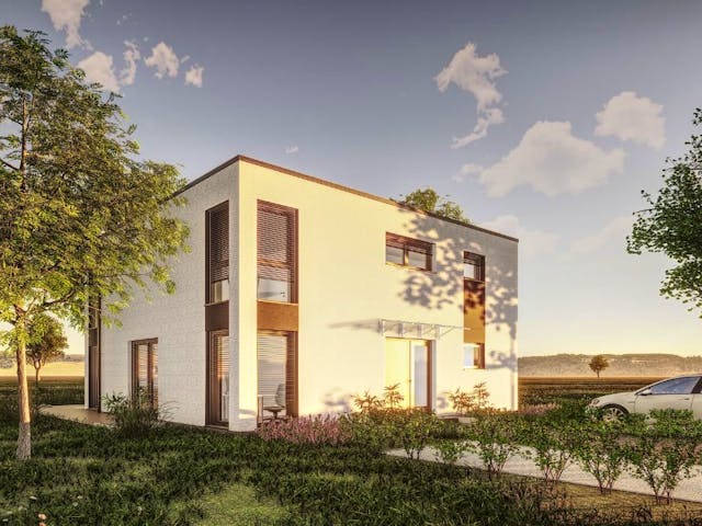 Jubiläumshaus Stadtvilla mit Flachdach