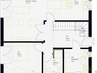 Fertighaus LifeStyle 14.01 W von massa haus Ausbauhaus ab 176999€, Stadtvilla Innenansicht 4