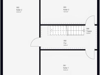 Fertighaus LifeStyle 16.01 S von massa haus Ausbauhaus ab 153999€, Satteldach-Klassiker Innenansicht 3