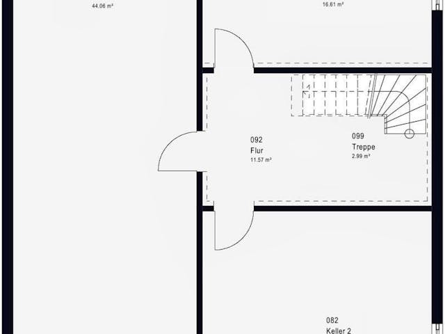 Fertighaus LifeStyle 17.01 P von massa haus Ausbauhaus ab 174999€, Pultdachhaus Innenansicht 4