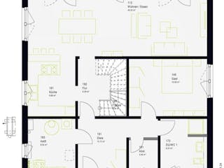 Fertighaus LifeStyle 20.02 W von massa haus Ausbauhaus ab 194999€, Stadtvilla Innenansicht 4