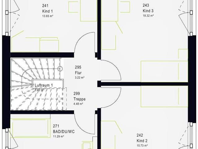 Fertighaus LifeStyle 20.04 P von massa haus Ausbauhaus ab 189999€, Pultdachhaus Innenansicht 4