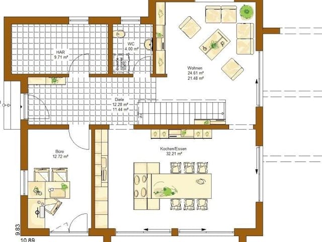 Fertighaus Musterhaus Ancona von RENSCH-HAUS,  Innenansicht 1