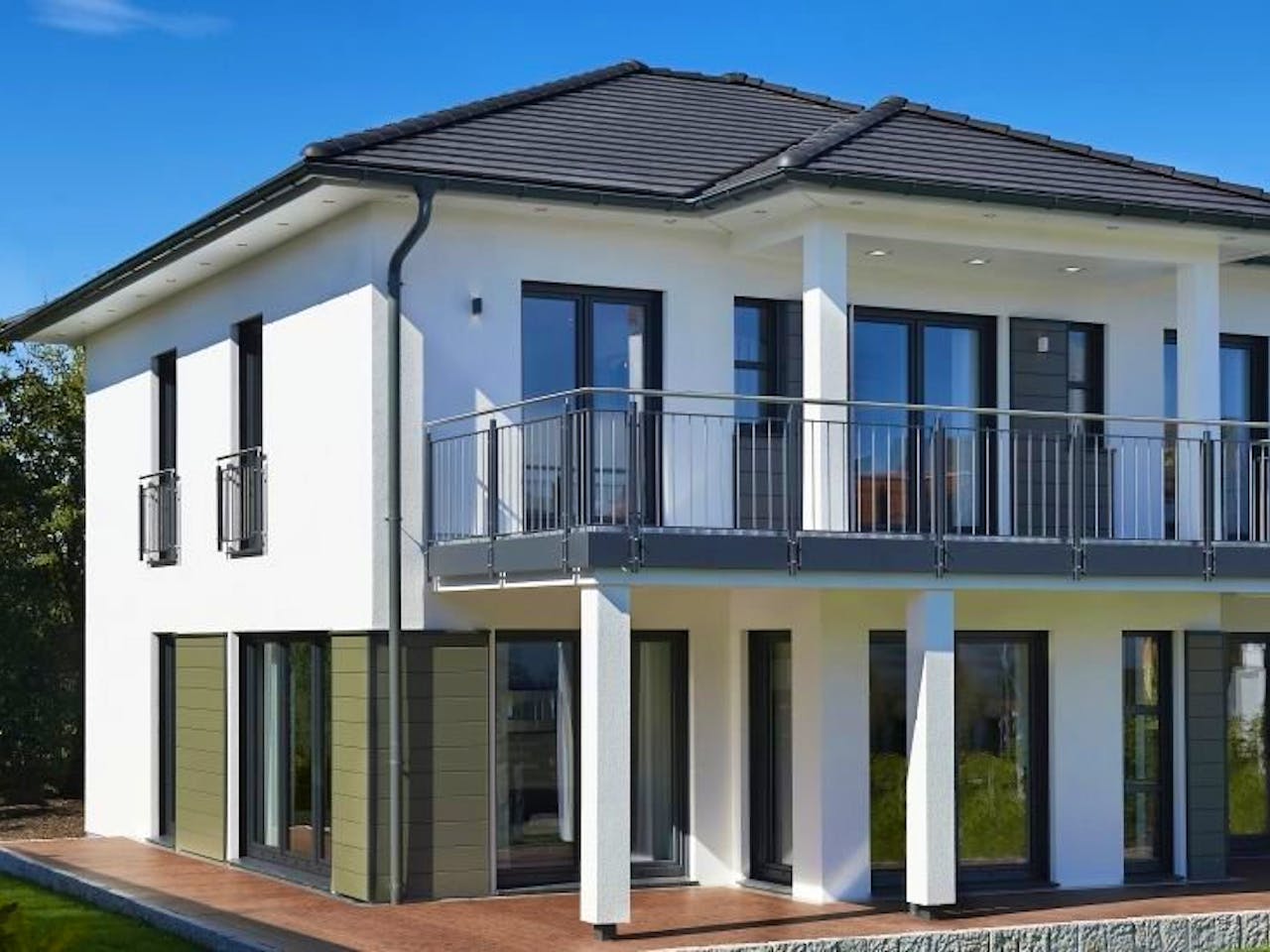 Fertighaus Musterhaus Montana von RENSCH-HAUS,  Außenansicht 1