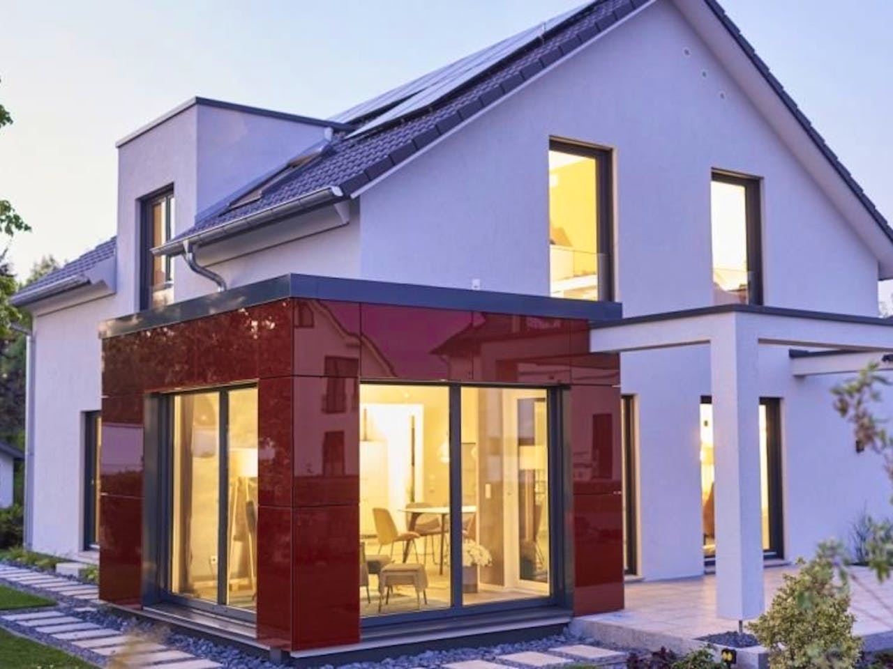 Fertighaus Musterhaus Stockholm von RENSCH-HAUS,  Außenansicht 1